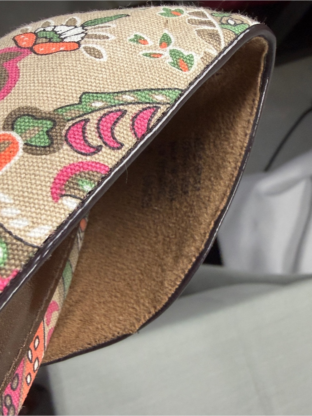 Unlisted Vintage Style Floral Paisley Bow Heels Retro Chic Pumps Sz 9 - Picture 9 of 9
